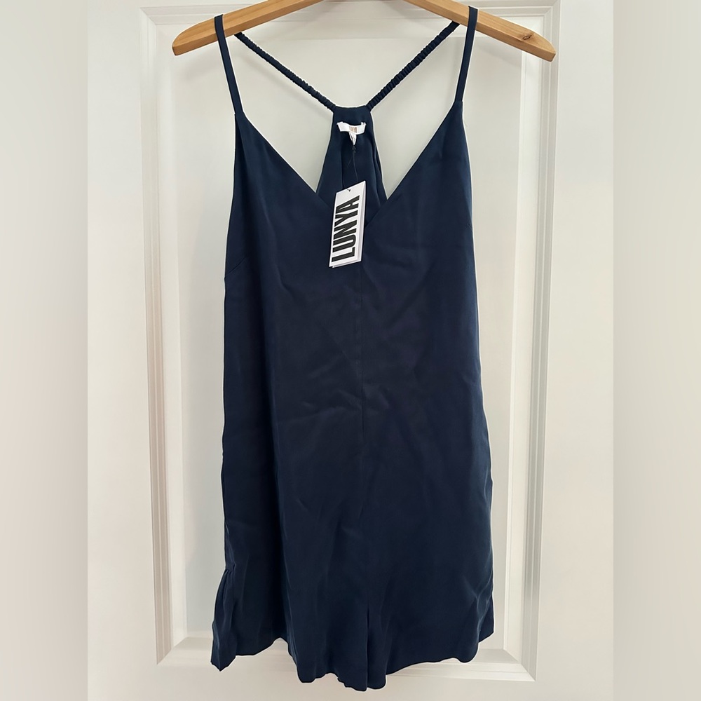 Lunya Washable Silk Romper Size Large